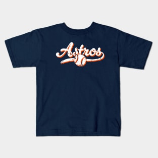 Retro Astros offset Kids T-Shirt